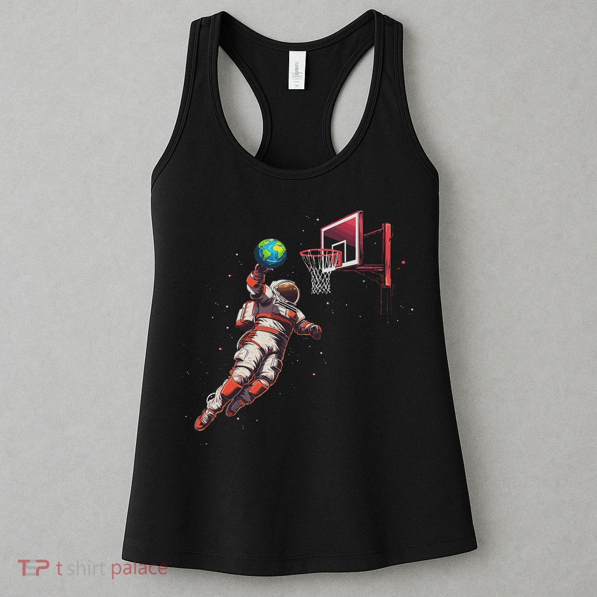 Astronaut Basketball Outer Space Gifts Women Space Women's Tank Top