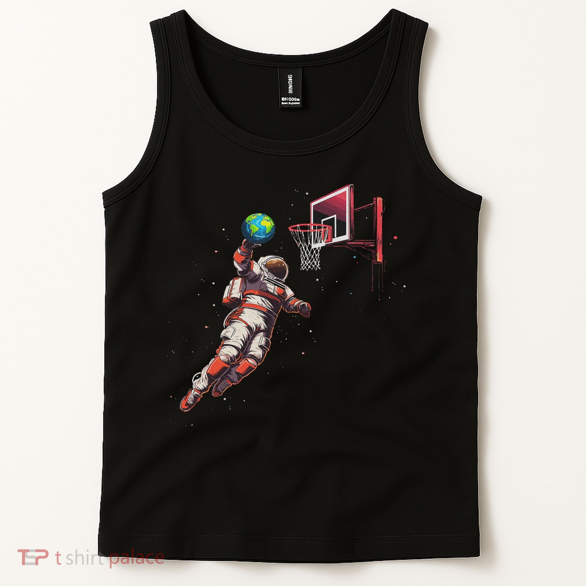 Astronaut Basketball Outer Space Gifts Women Space Tank Top