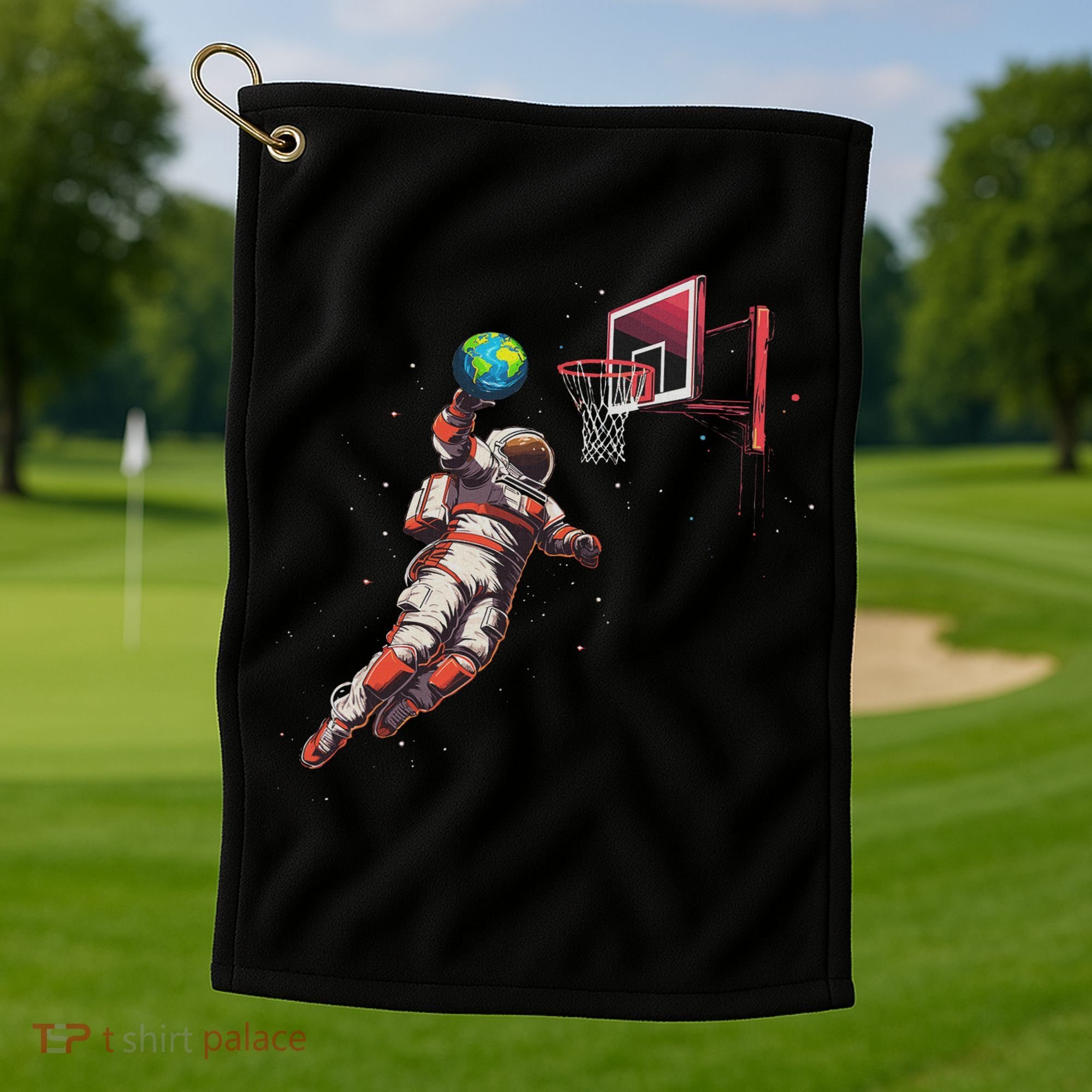 Astronaut Basketball Outer Space Gifts Women Space Golf Towel
