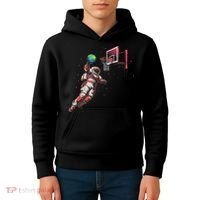 Astronaut Basketball Outer Space Gifts Women Space Kids Hoodie thumb 4