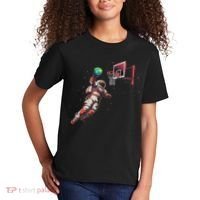 Astronaut Basketball Outer Space Gifts Women Space Kids T-Shirt thumb 2