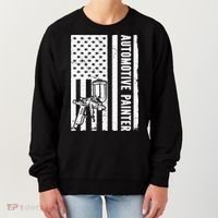 Auto Body Painter USA Flag Automotive Painter Women's Sweatshirt thumb 0