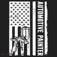 Auto Body Painter USA Flag Automotive Painter Women's Sweatshirt thumb 2