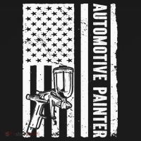 Auto Body Painter USA Flag Automotive Painter Apron thumb 3