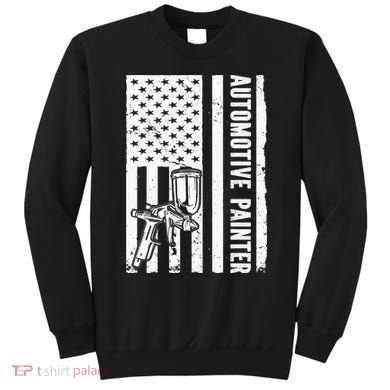 Auto Body Painter USA Flag Automotive Painter Sweatshirt