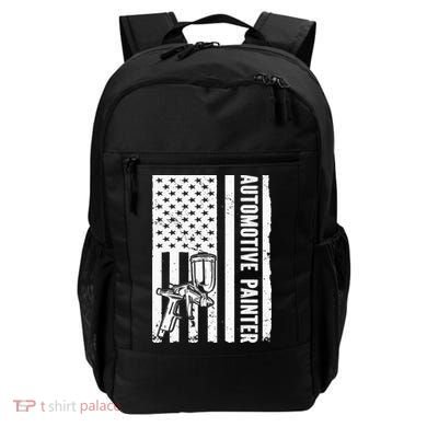 Auto Body Painter USA Flag Automotive Painter Backpack