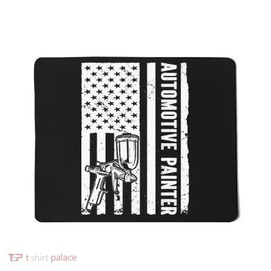 Auto Body Painter USA Flag Automotive Painter Mousepad