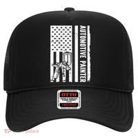 Auto Body Painter USA Flag Automotive Painter Hat thumb 0
