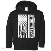 Auto Body Painter USA Flag Automotive Painter Toddler Hoodie thumb 0