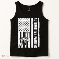 Auto Body Painter USA Flag Automotive Painter Tank Top thumb 2