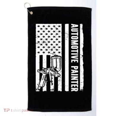 Auto Body Painter USA Flag Automotive Painter Golf Towel