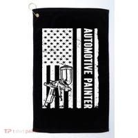 Auto Body Painter USA Flag Automotive Painter Golf Towel thumb 0