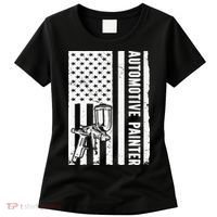 Auto Body Painter USA Flag Automotive Painter Women's T-Shirt thumb 0