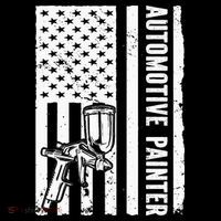 Auto Body Painter USA Flag Automotive Painter Women's T-Shirt thumb 6
