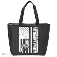 Auto Body Painter USA Flag Automotive Painter Tote Bag thumb 0
