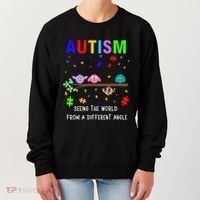 Autism Bird Puzzle Seeing The World From A Different Angle Gift Women's Sweatshirt thumb 0