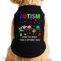 Autism Bird Puzzle Seeing The World From A Different Angle Gift Doggie Tank thumb 0