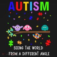 Autism Bird Puzzle Seeing The World From A Different Angle Gift Backpack thumb 2