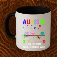 Autism Bird Puzzle Seeing The World From A Different Angle Gift Coffee Mug thumb 2