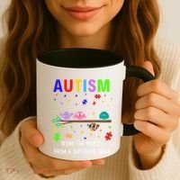 Autism Bird Puzzle Seeing The World From A Different Angle Gift Coffee Mug thumb 3