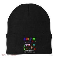 Autism Bird Puzzle Seeing The World From A Different Angle Gift Beanie thumb 0