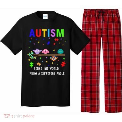 Autism Bird Puzzle Seeing The World From A Different Angle Gift Pajama Set