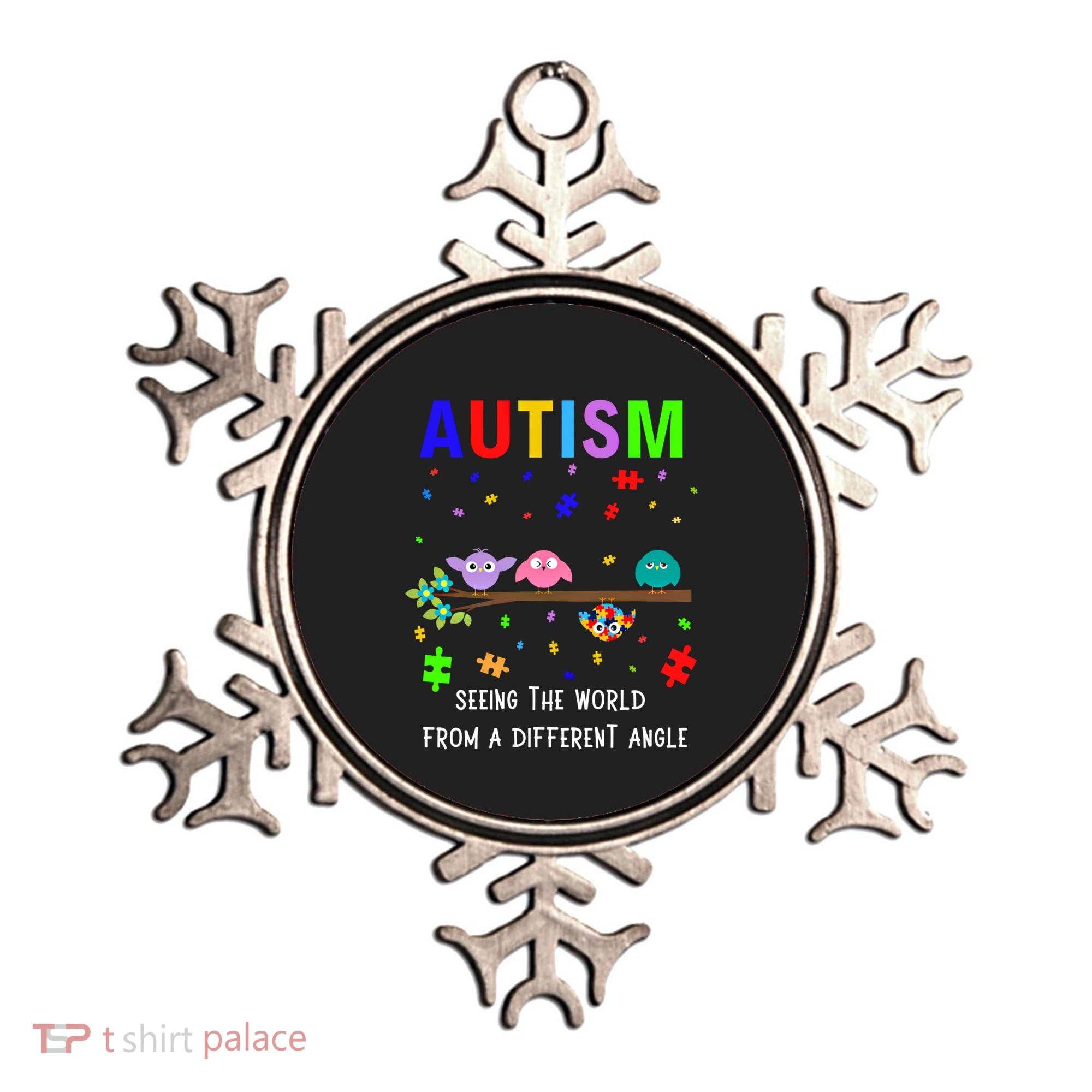 Autism Bird Puzzle Seeing The World From A Different Angle Gift Ornament