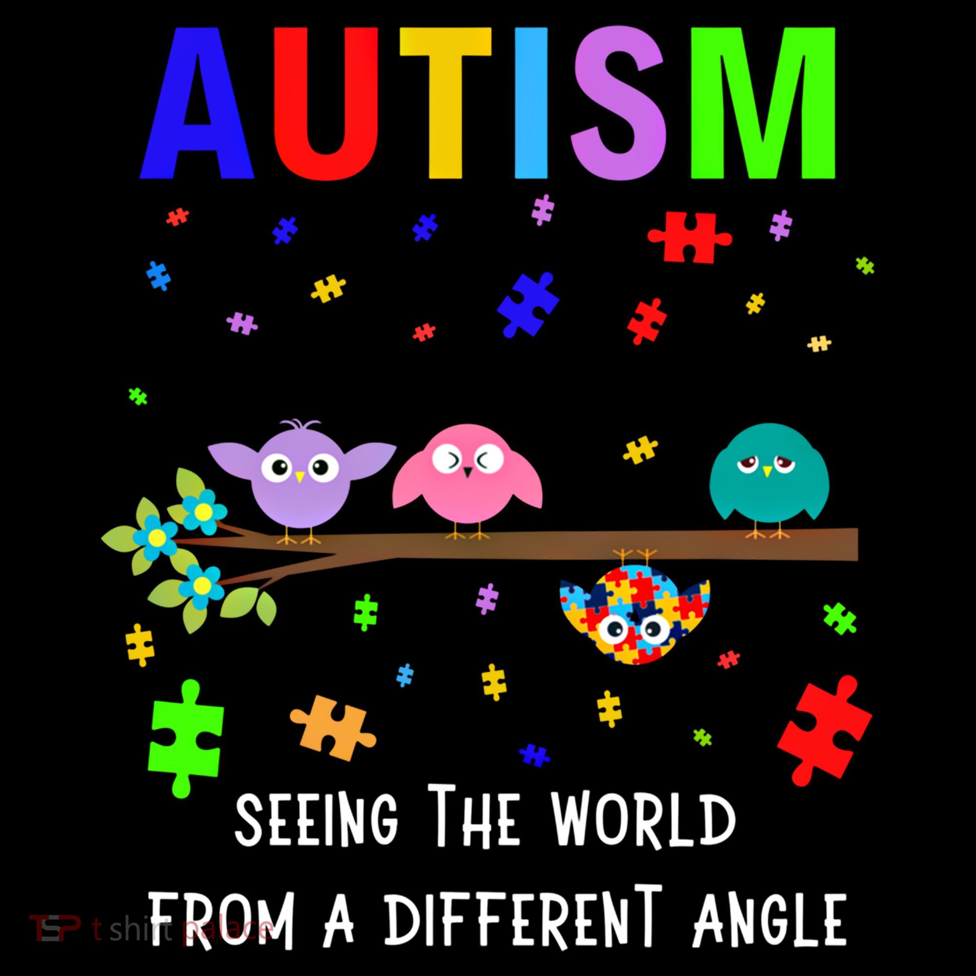 Autism Bird Puzzle Seeing The World From A Different Angle Gift Ornament