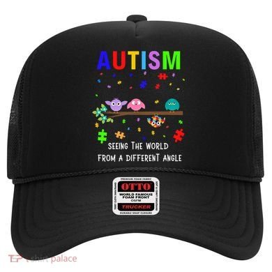 Autism Bird Puzzle Seeing The World From A Different Angle Gift Hat