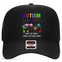 Autism Bird Puzzle Seeing The World From A Different Angle Gift Hat thumb 0