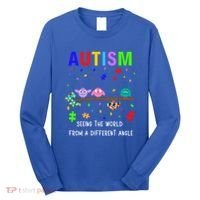 Autism Bird Puzzle Seeing The World From A Different Angle Gift Long Sleeve Shirt thumb 0