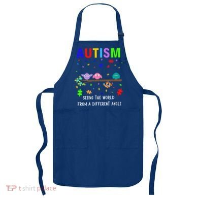 Autism Bird Puzzle Seeing The World From A Different Angle Gift Apron