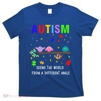 Autism Bird Puzzle Seeing The World From A Different Angle Gift T-Shirt thumb 0