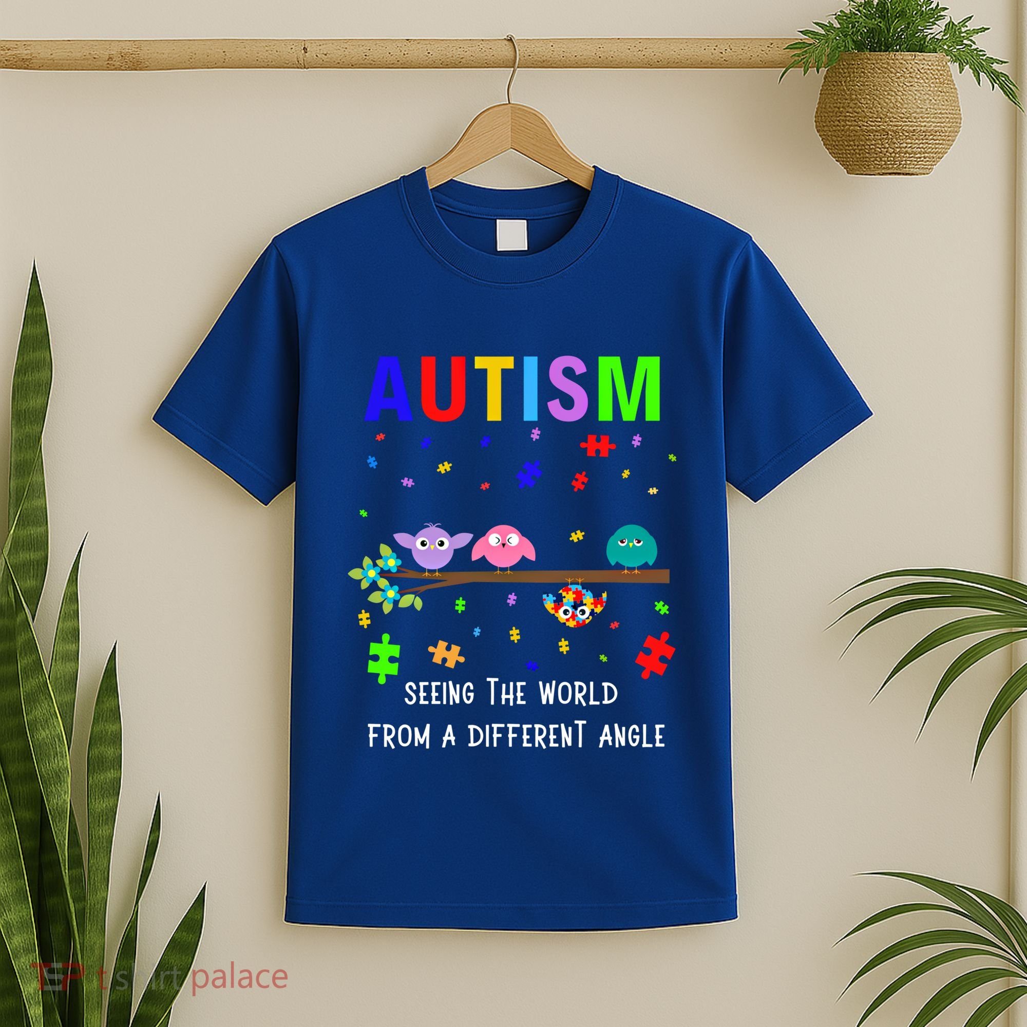 Autism Bird Puzzle Seeing The World From A Different Angle Gift T-Shirt