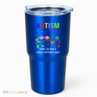 Autism Bird Puzzle Seeing The World From A Different Angle Gift Tumbler thumb 0