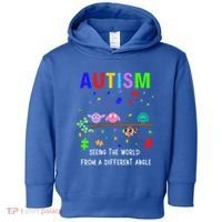 Autism Bird Puzzle Seeing The World From A Different Angle Gift Toddler Hoodie thumb 0
