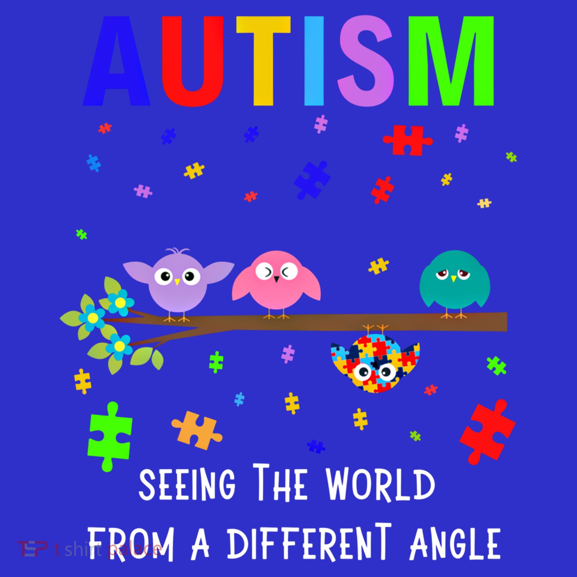 Autism Bird Puzzle Seeing The World From A Different Angle Gift Visor