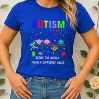 Autism Bird Puzzle Seeing The World From A Different Angle Gift Women's T-Shirt thumb 2