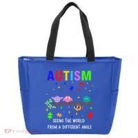Autism Bird Puzzle Seeing The World From A Different Angle Gift Tote Bag thumb 0