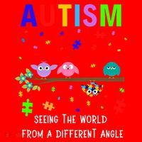 Autism Bird Puzzle Seeing The World From A Different Angle Gift Santa Hat thumb 1