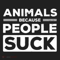 Animals Because People Suck Animal Lover Animal Keeper Zoo Gift Beanie thumb 2