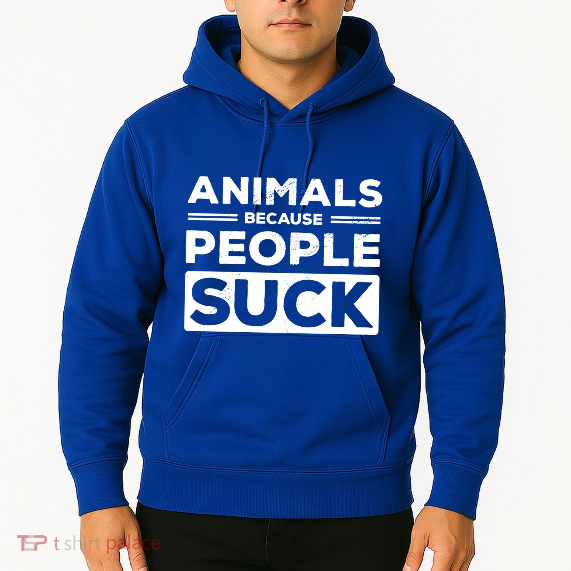 Animals Because People Suck Animal Lover Animal Keeper Zoo Gift Hoodie