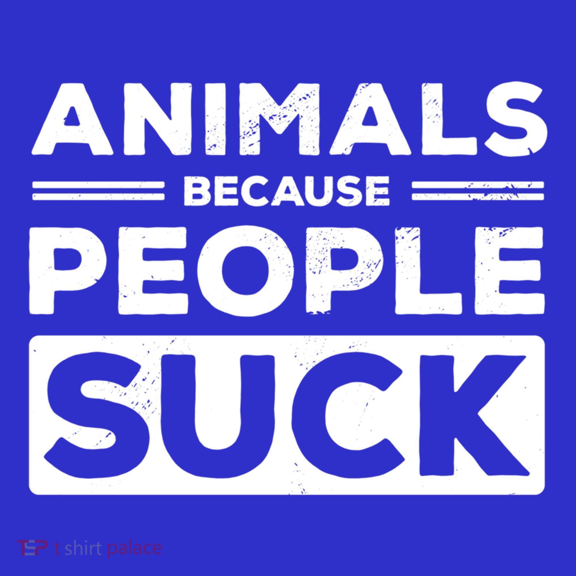 Animals Because People Suck Animal Lover Animal Keeper Zoo Gift Women's Tank Top