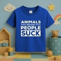Animals Because People Suck Animal Lover Animal Keeper Zoo Gift Toddler T-Shirt thumb 3