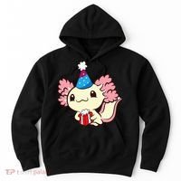Axolotl Birthday Party Cute Axolotl Birthday Party Axolotl Hoodie thumb 0