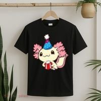 Axolotl Birthday Party Cute Axolotl Birthday Party Axolotl T-Shirt thumb 2