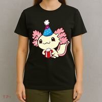 Axolotl Birthday Party Cute Axolotl Birthday Party Axolotl T-Shirt thumb 4