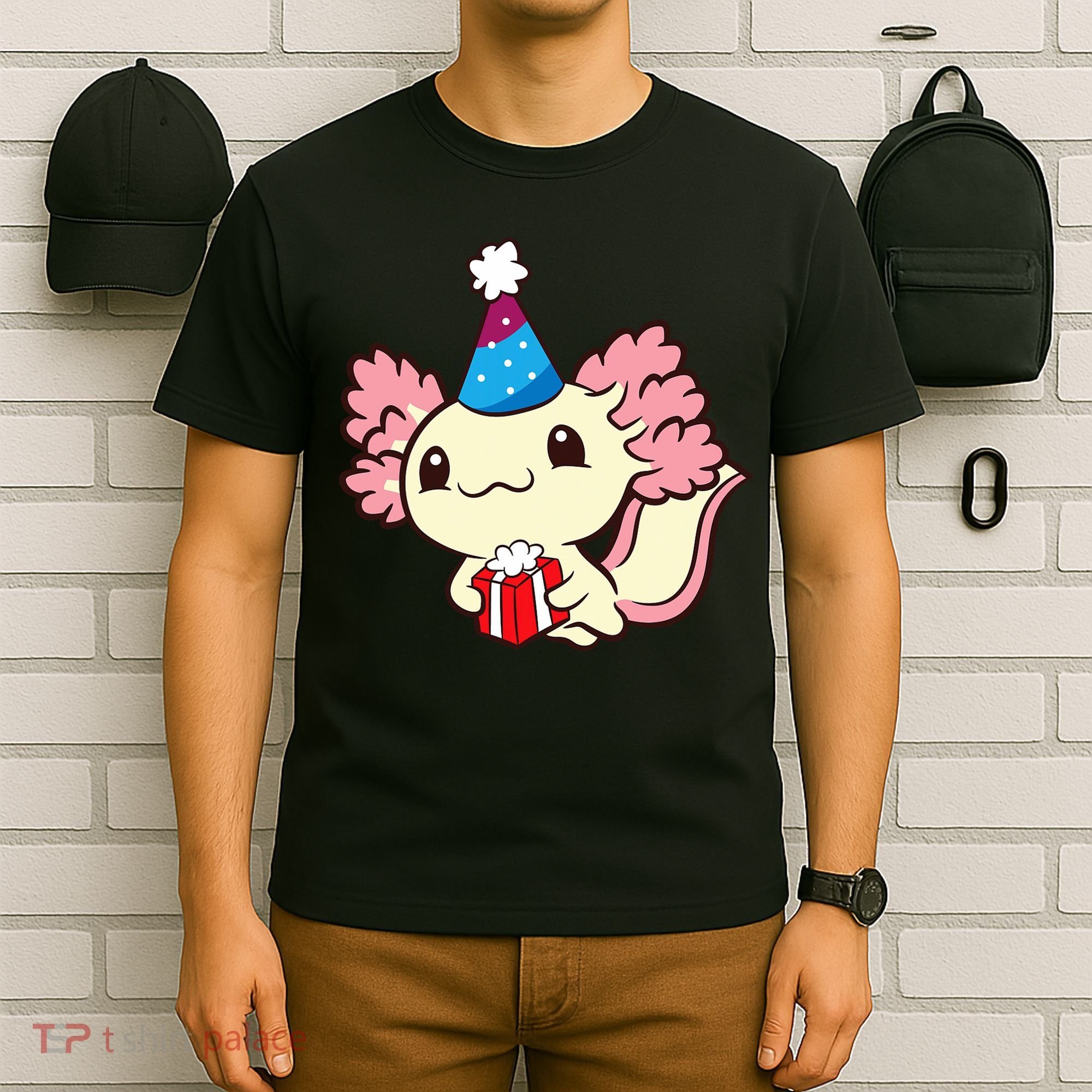 Axolotl Birthday Party Cute Axolotl Birthday Party Axolotl T-Shirt