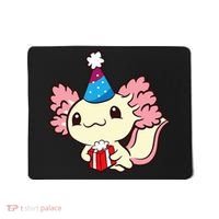 Axolotl Birthday Party Cute Axolotl Birthday Party Axolotl Mousepad thumb 0