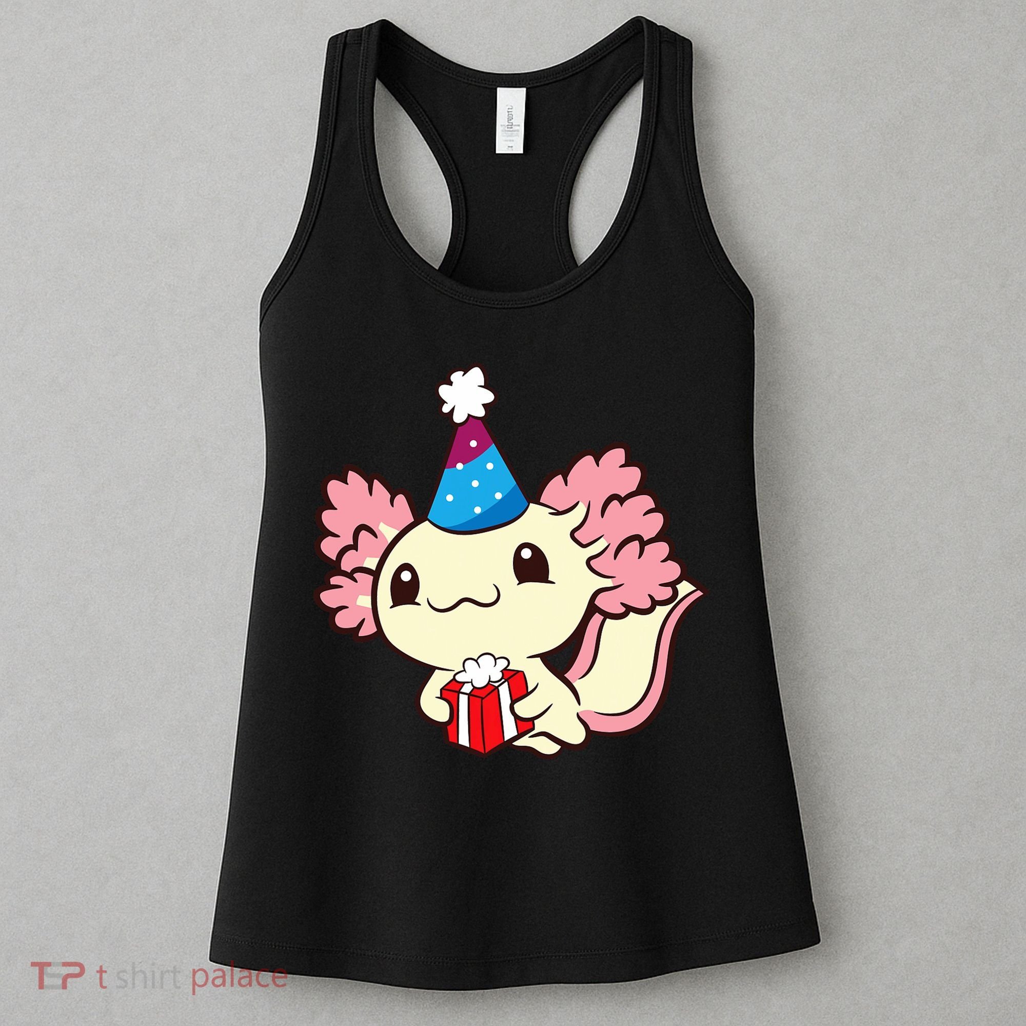 Axolotl Birthday Party Cute Axolotl Birthday Party Axolotl Women's Tank Top